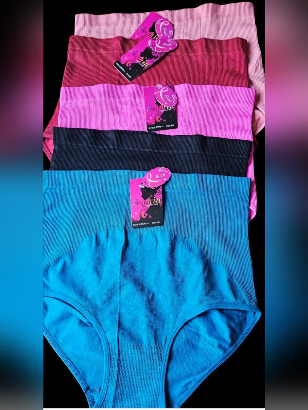SOPHIE Tummy Control Panties underwear 6pk...Size 3XL